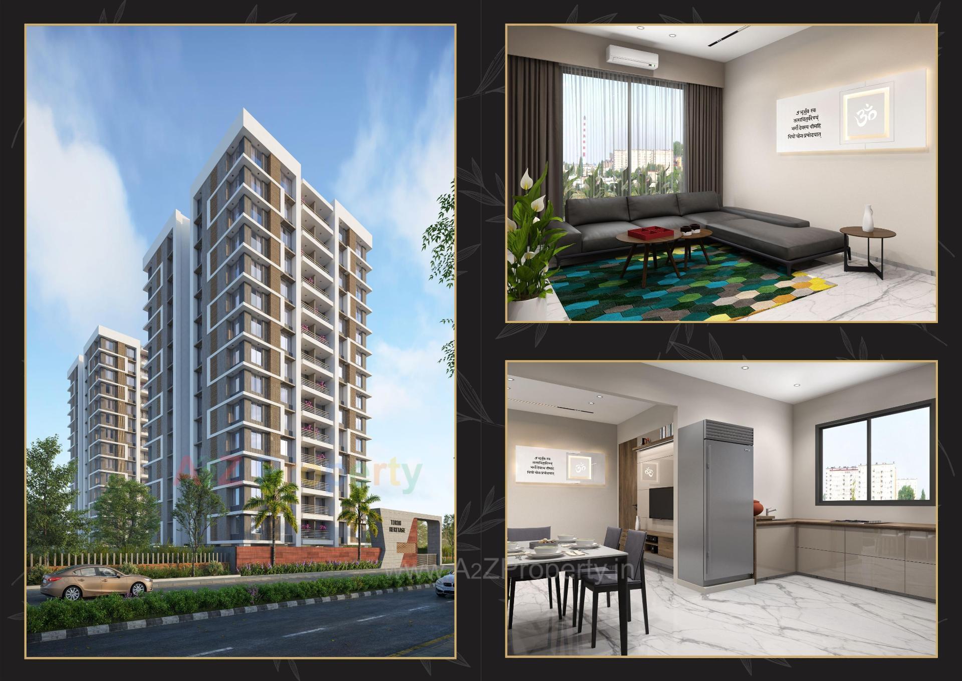 3D Elevation of real estate project Tirth Heritage located at Surat, Surat, Gujarat