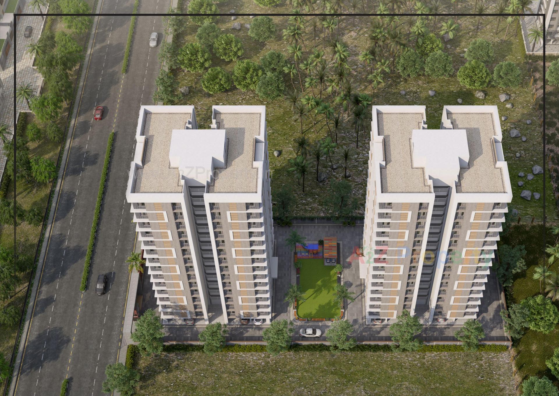 3D Elevation of real estate project Tirth Heritage located at Surat, Surat, Gujarat