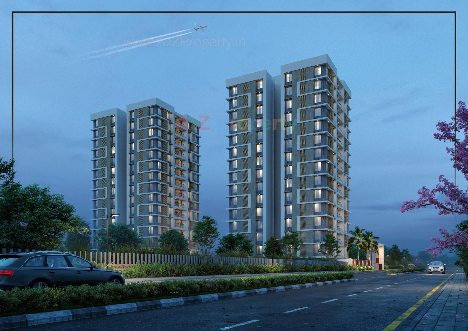 3D Elevation of real estate project Tirth Heritage located at Surat, Surat, Gujarat