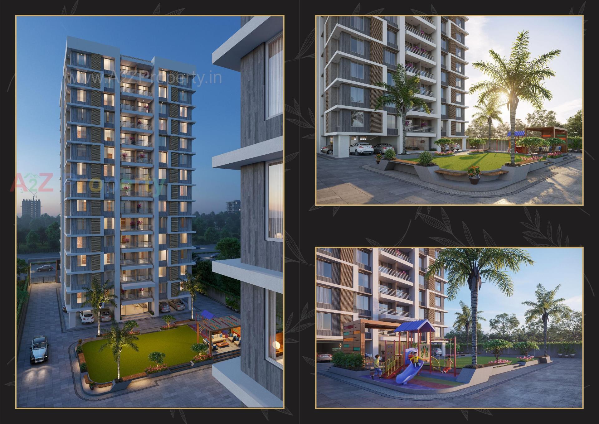 3D Elevation of real estate project Tirth Heritage located at Surat, Surat, Gujarat