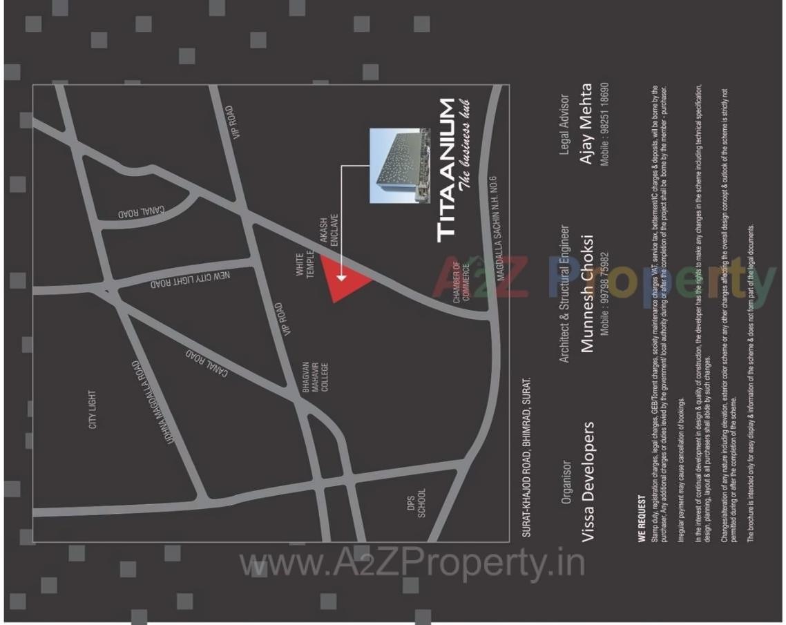  of real estate project Titaanium located at Bhimrad, Surat, Gujarat