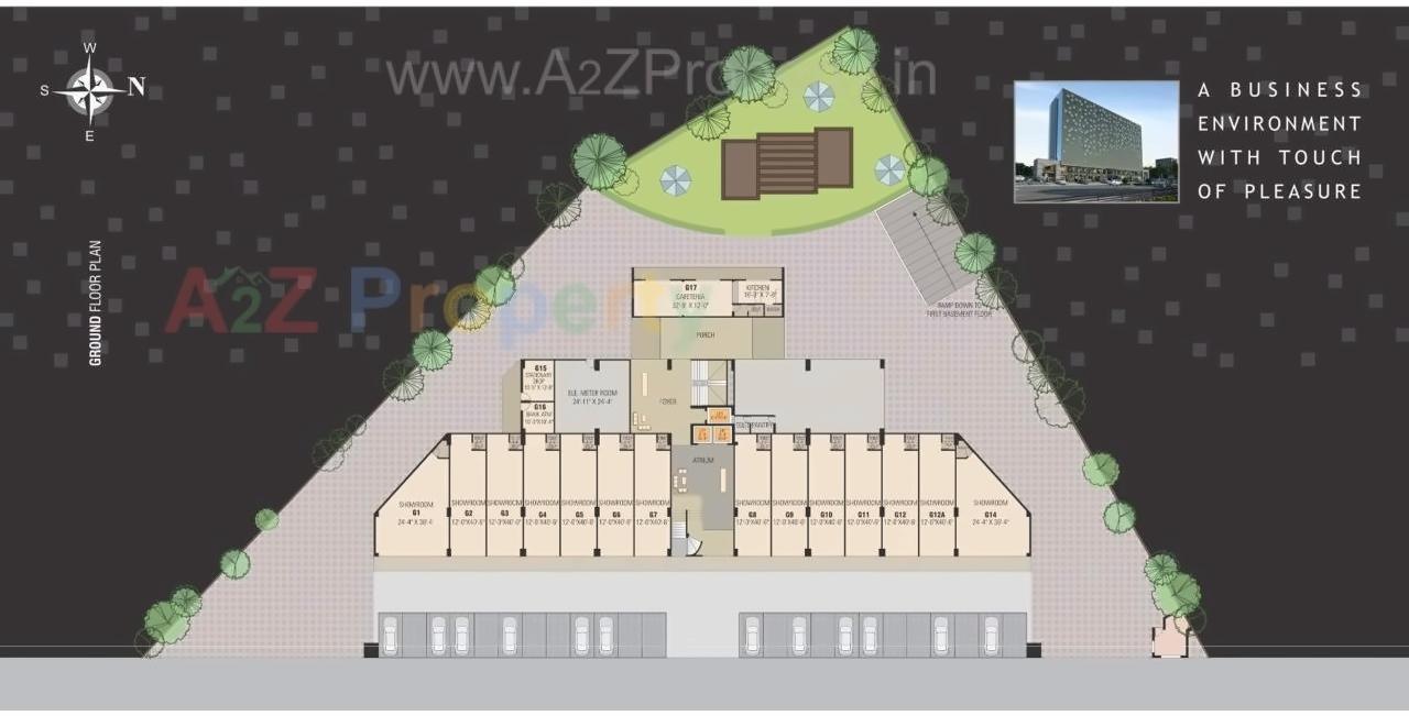 Layout of real estate project Titaanium located at Bhimrad, Surat, Gujarat