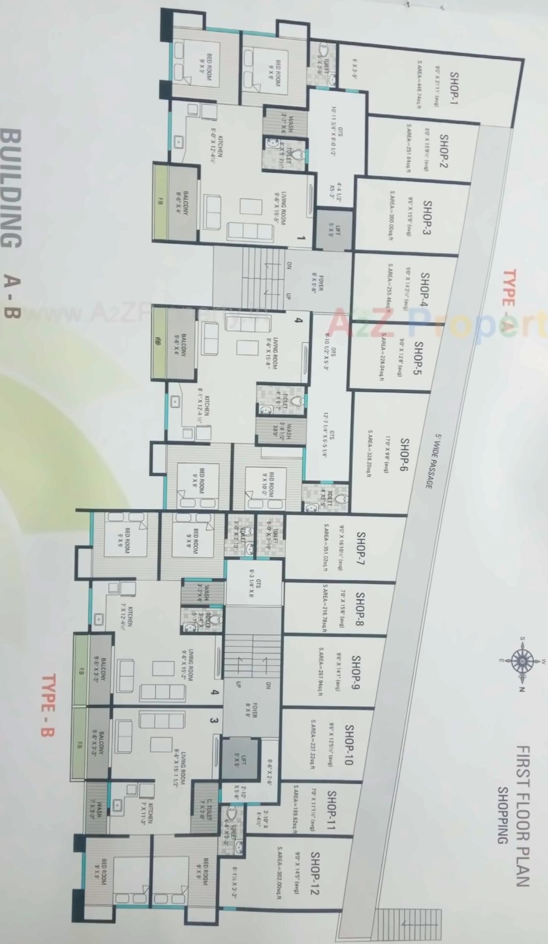 Layout of real estate project Toral Residency located at Kholvad, Surat, Gujarat