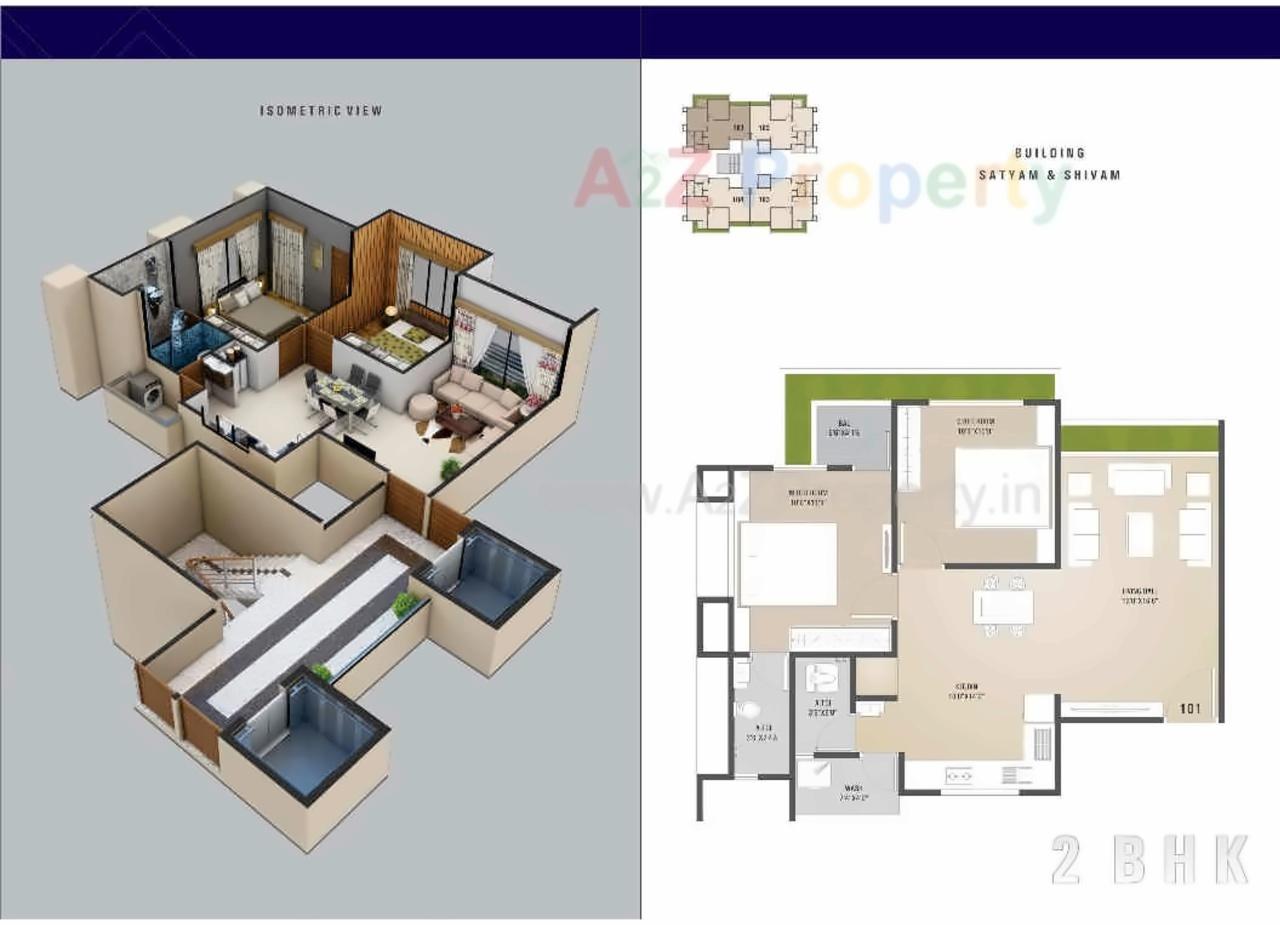 Layout of real estate project Tribhuvan Heights located at Varachha, Surat, Gujarat