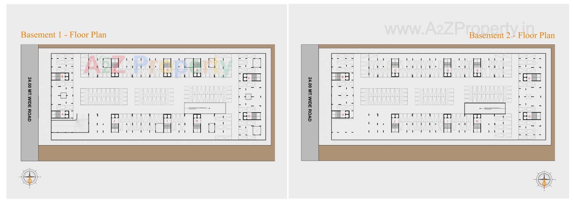 Layout of real estate project Triyom Abode located at Abhva, Surat, Gujarat
