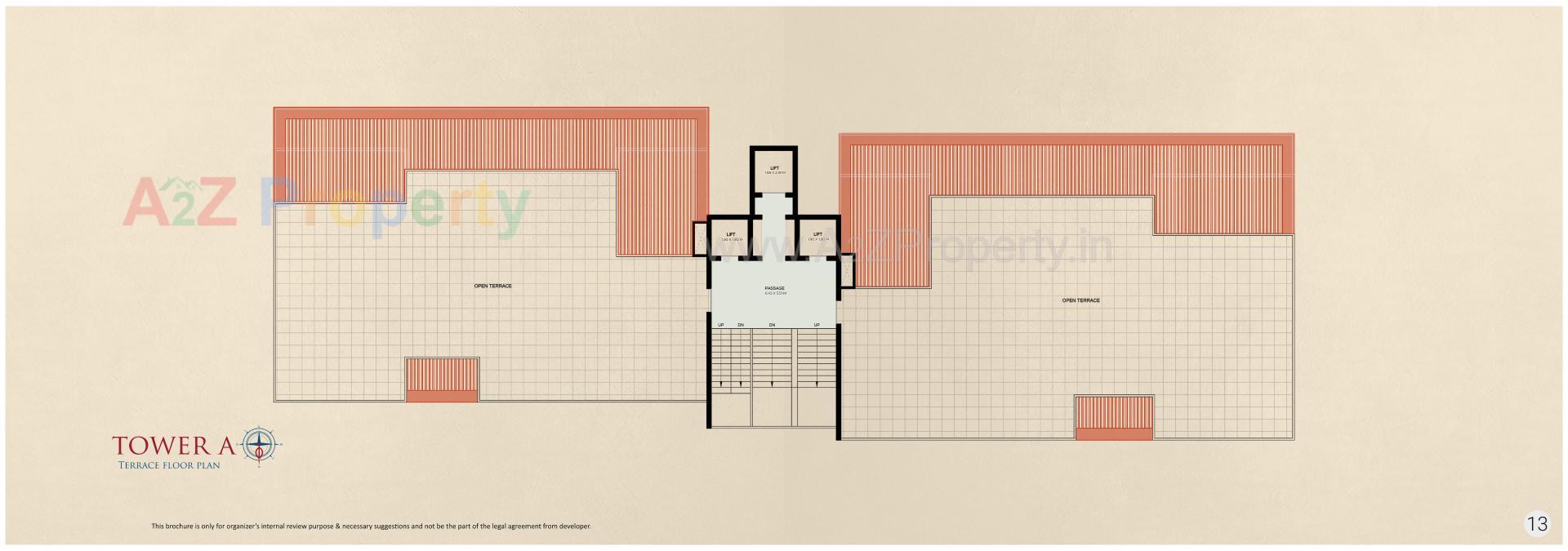 Layout of real estate project Triyom Palace located at Vesu, Surat, Gujarat