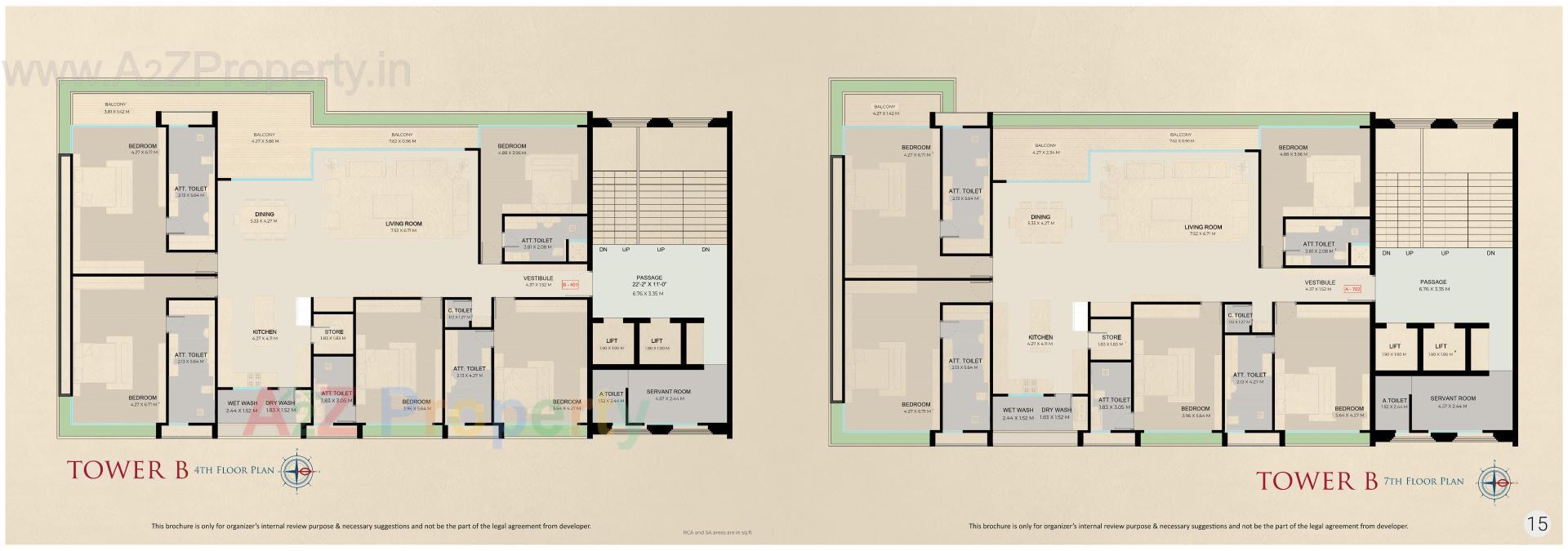 Layout of real estate project Triyom Palace located at Vesu, Surat, Gujarat