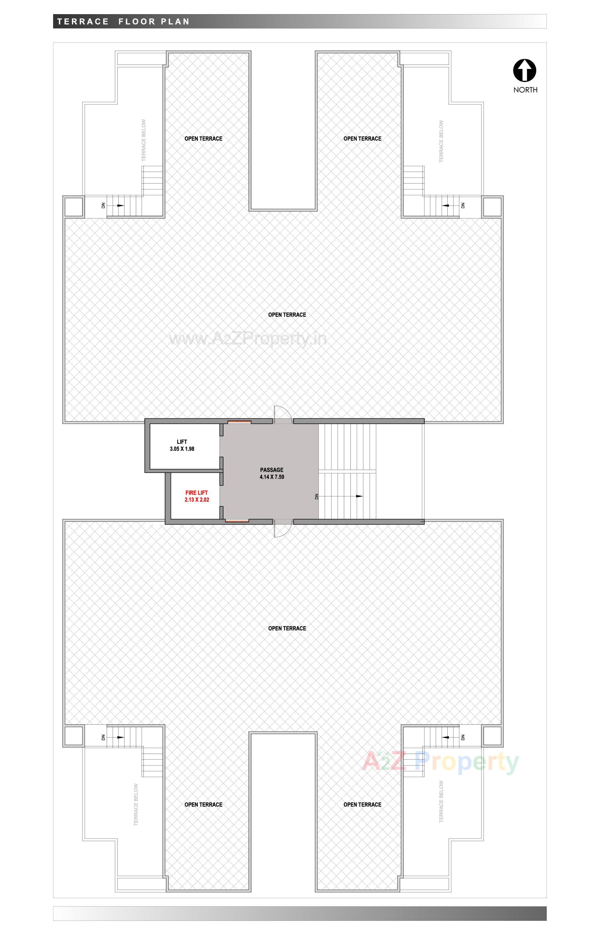 Layout of real estate project Tulip Residency located at Magdalla, Surat, Gujarat