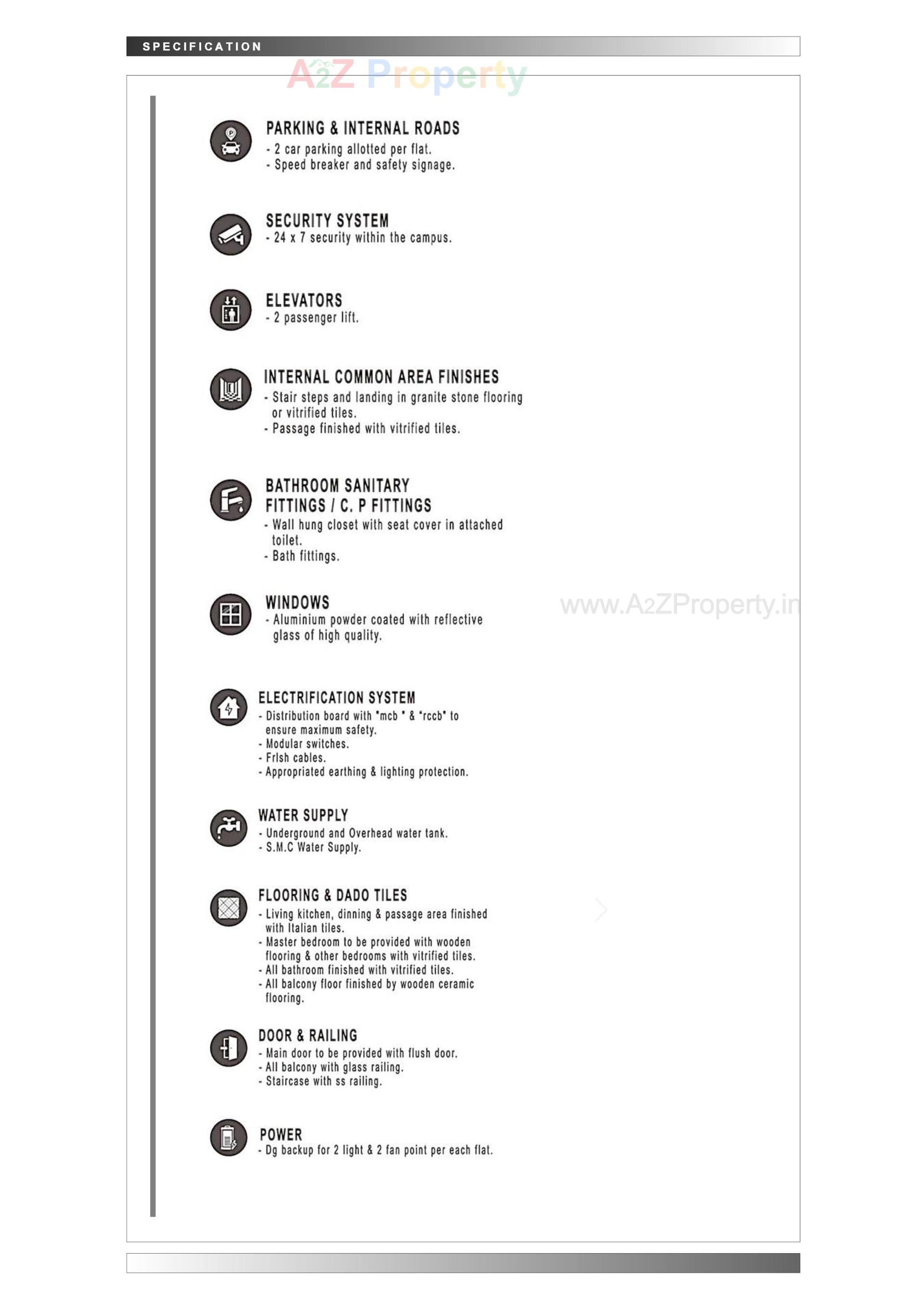  of real estate project Tulip Residency located at Magdalla, Surat, Gujarat