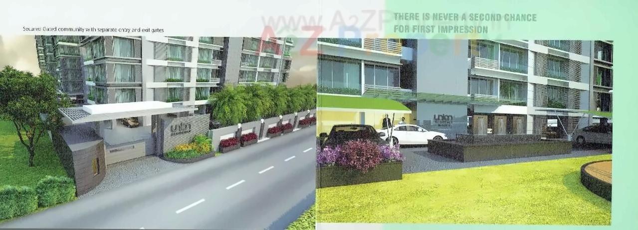 3D Elevation of real estate project Union Residency located at Vesu, Surat, Gujarat