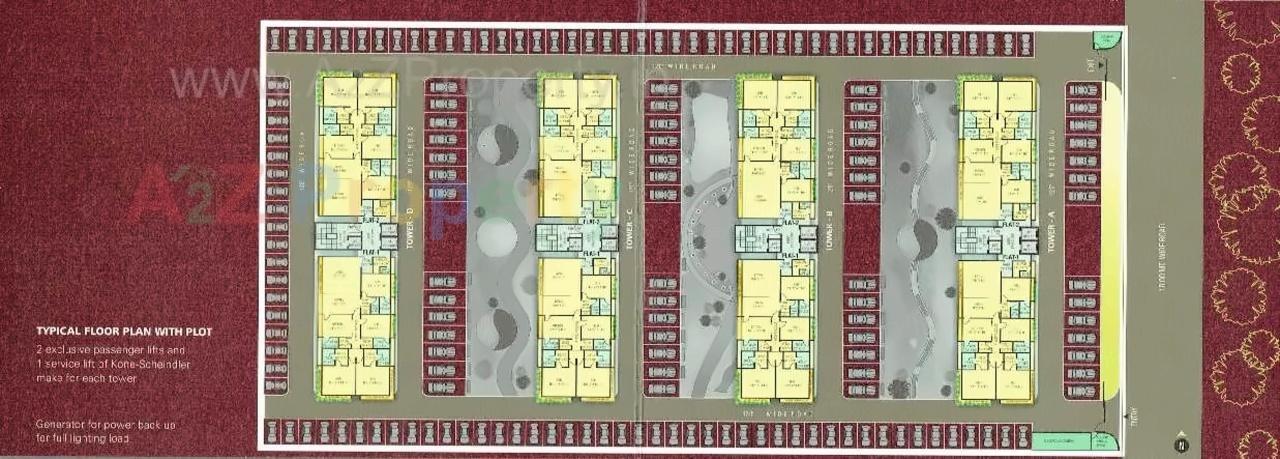  of real estate project Union Residency located at Vesu, Surat, Gujarat