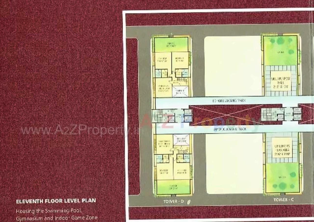 Layout of real estate project Union Residency located at Vesu, Surat, Gujarat