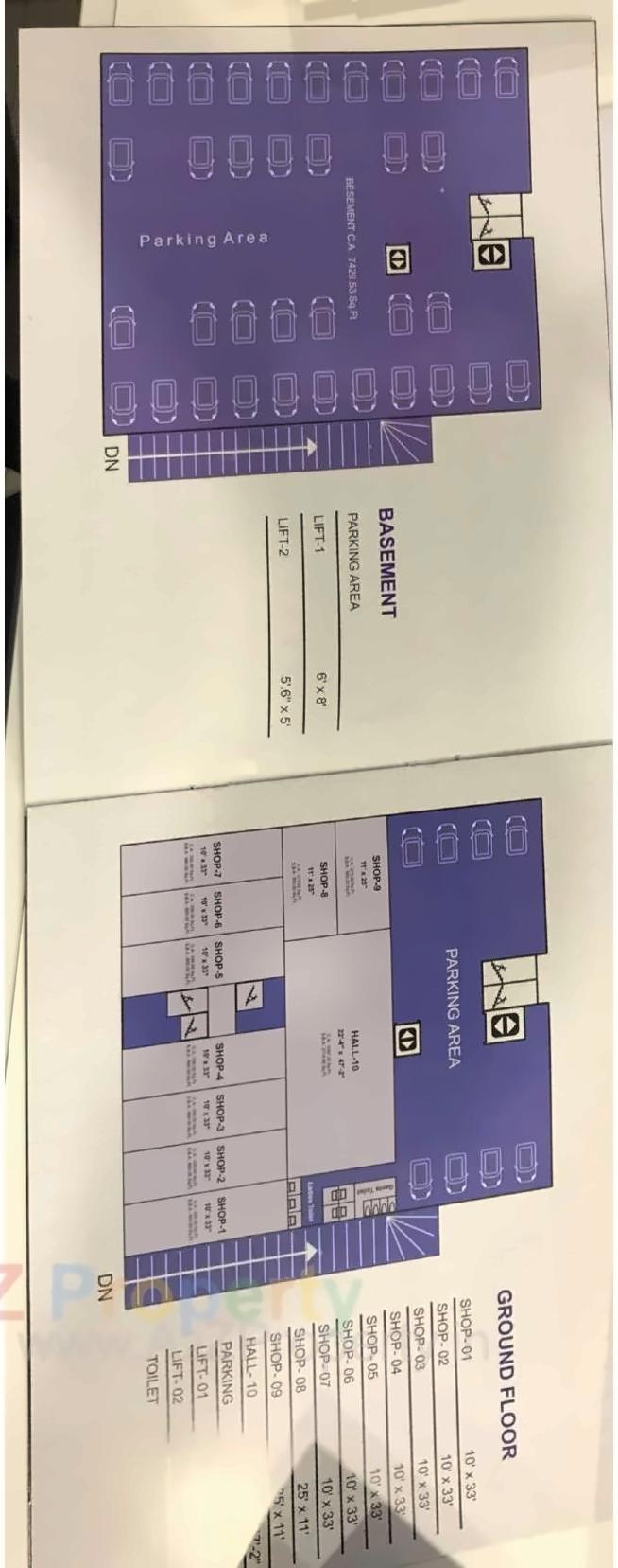 Layout of real estate project Unitech Business Hub located at Puna, Surat, Gujarat