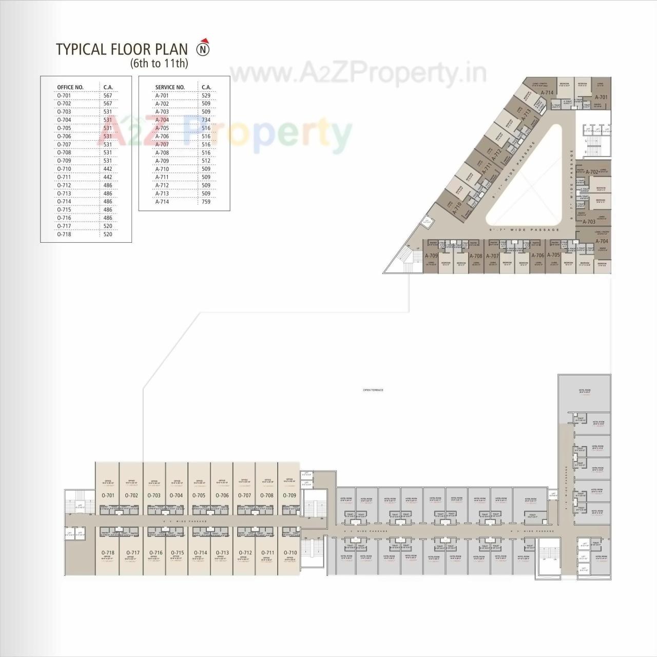 Layout of real estate project United City located at Gaviar, Surat, Gujarat