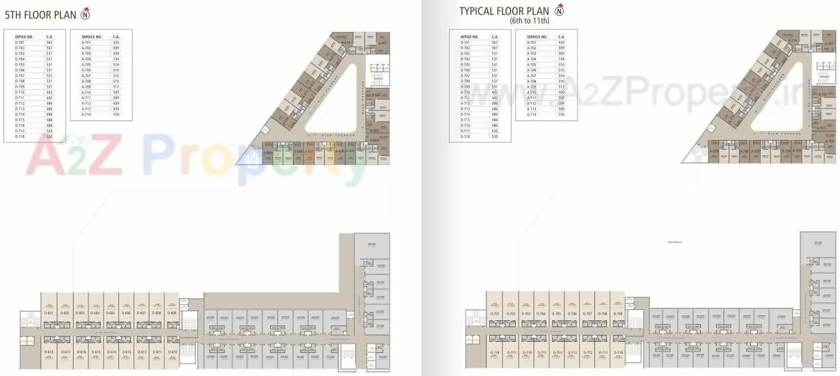 Layout of real estate project United City located at Gaviar, Surat, Gujarat