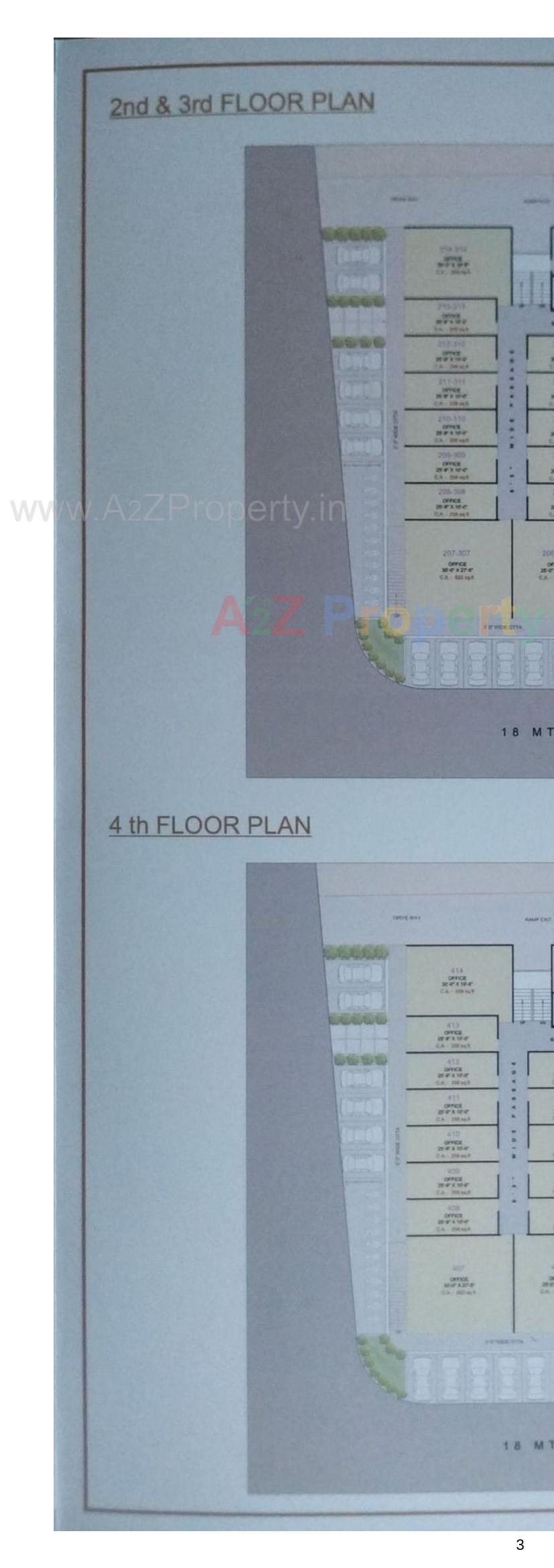 Layout of real estate project Unity Corner located at Pal, Surat, Gujarat