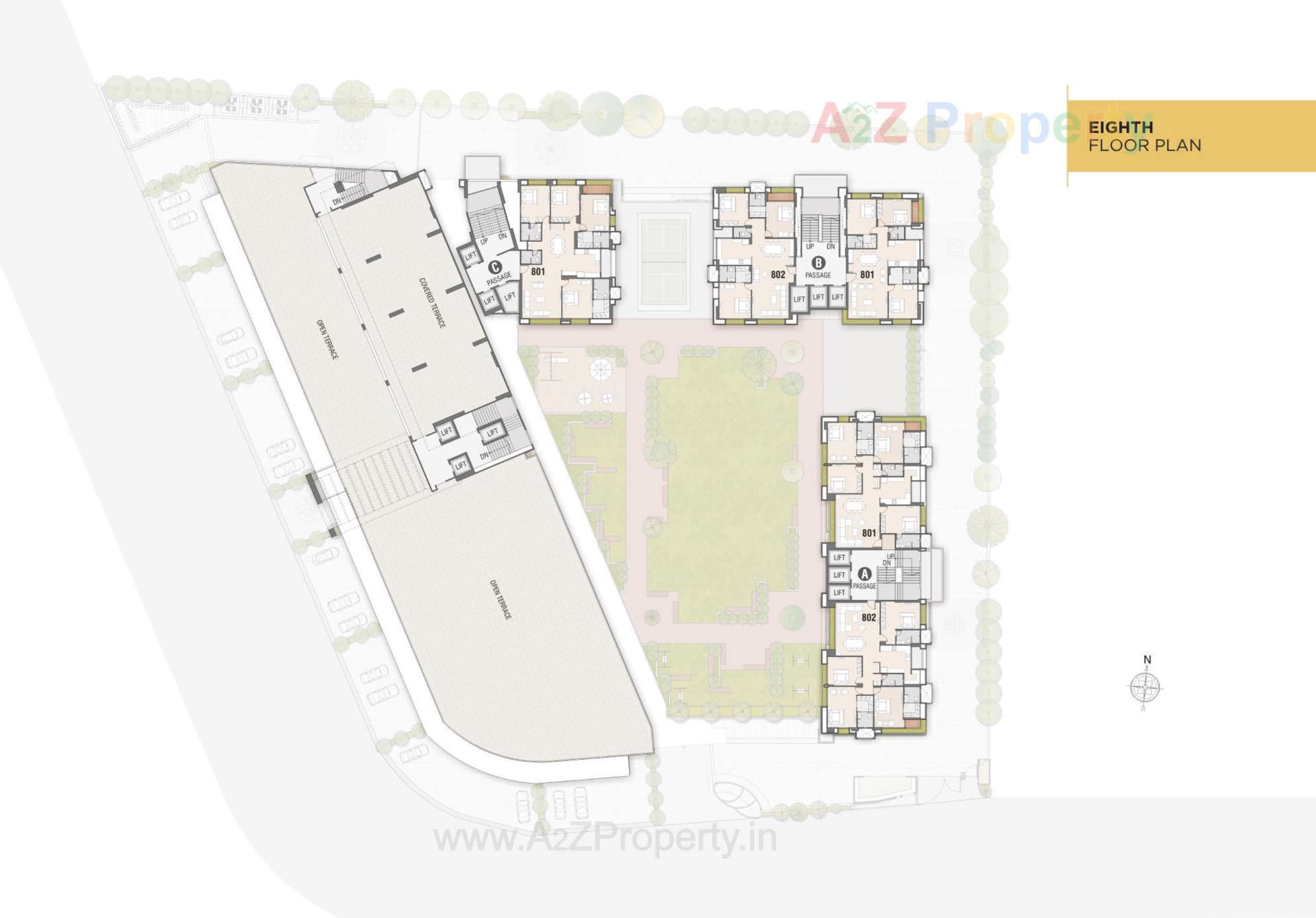 Layout of real estate project Universal Trade Center Universal Homes located at Adajan, Surat, Gujarat