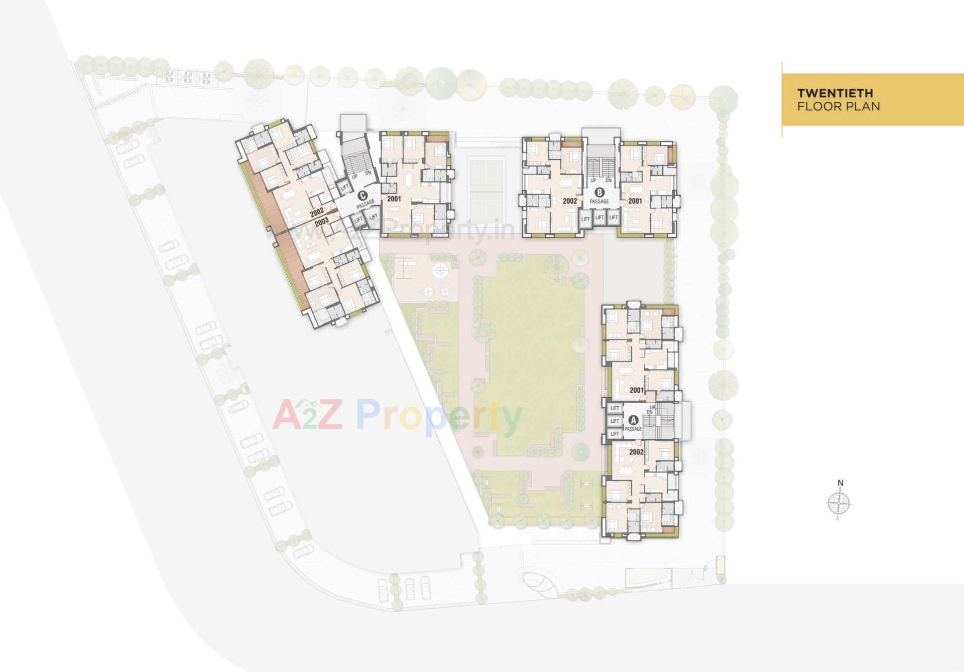 Layout of real estate project Universal Trade Center Universal Homes located at Adajan, Surat, Gujarat