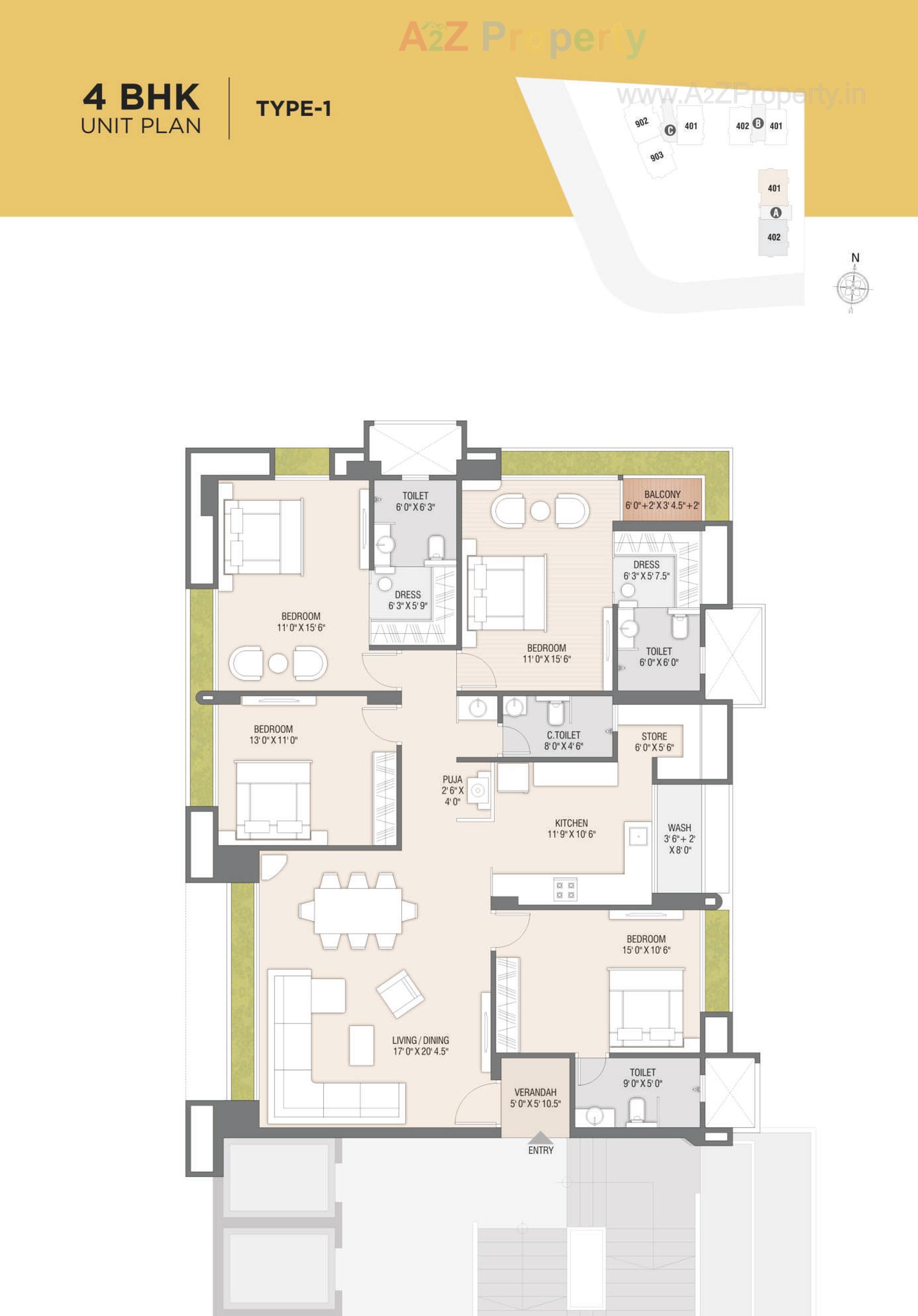 Layout of real estate project Universal Trade Center Universal Homes located at Adajan, Surat, Gujarat