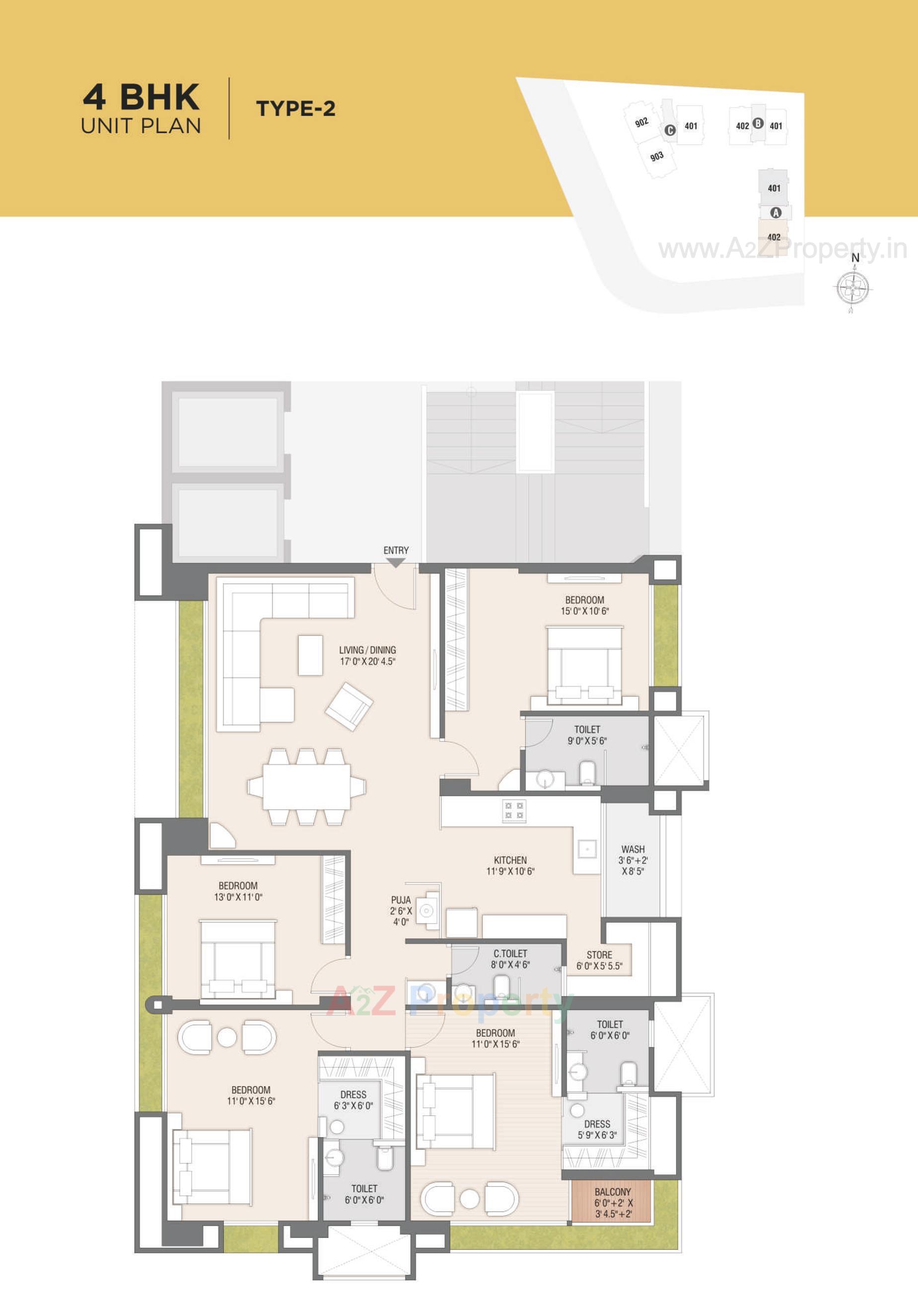 Layout of real estate project Universal Trade Center Universal Homes located at Adajan, Surat, Gujarat