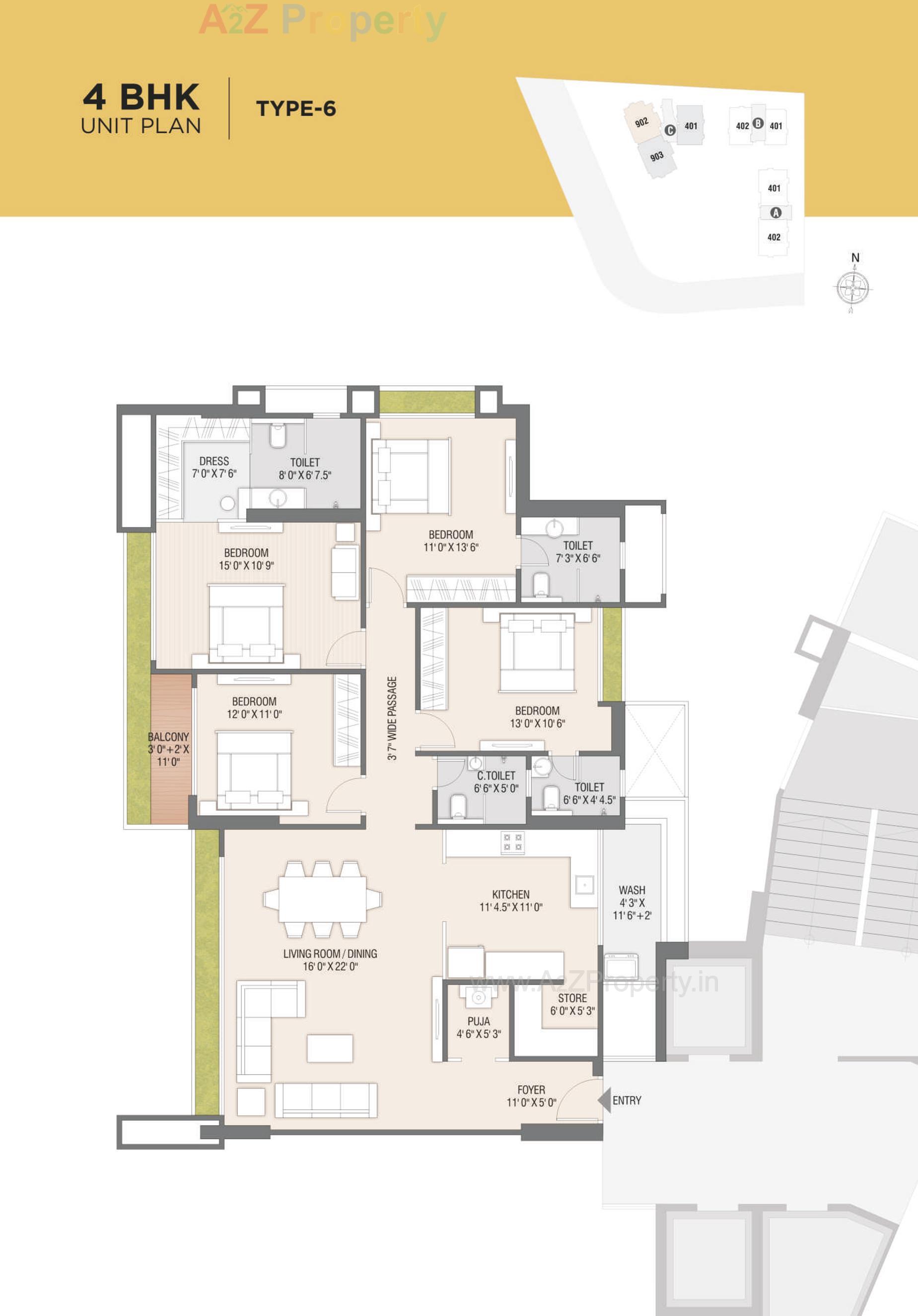 Layout of real estate project Universal Trade Center Universal Homes located at Adajan, Surat, Gujarat