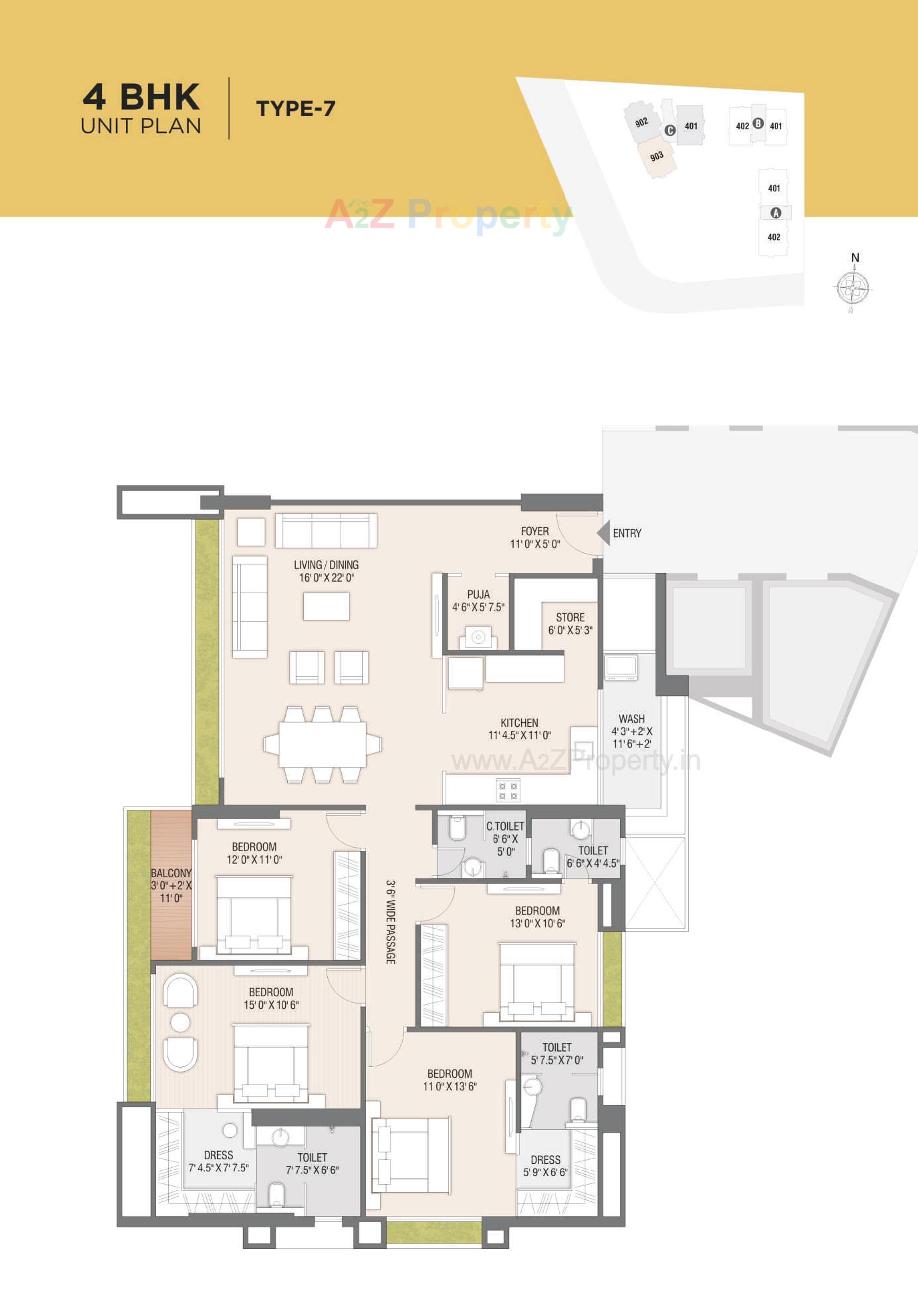 Layout of real estate project Universal Trade Center Universal Homes located at Adajan, Surat, Gujarat