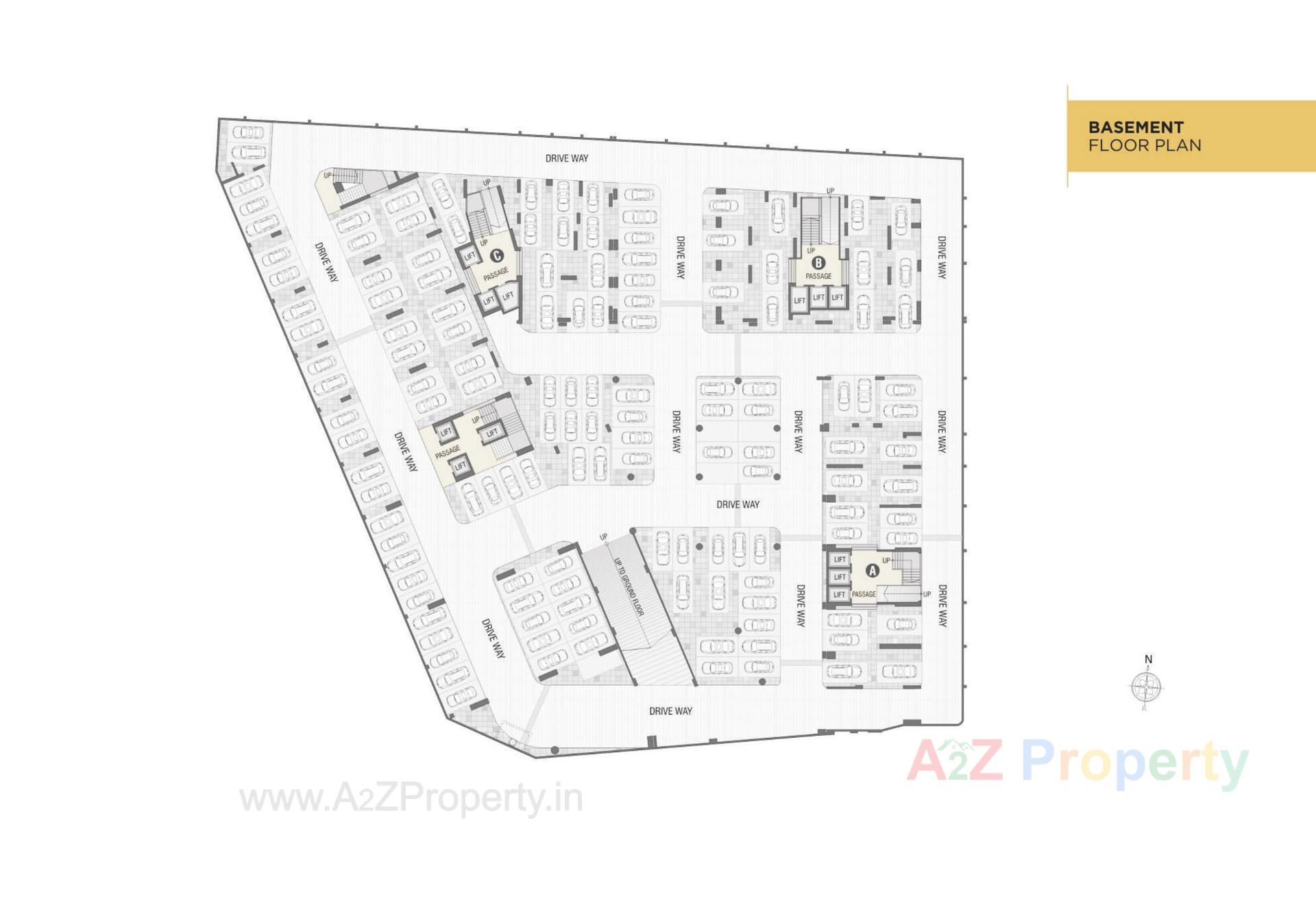 Layout of real estate project Universal Trade Center Universal Homes located at Adajan, Surat, Gujarat