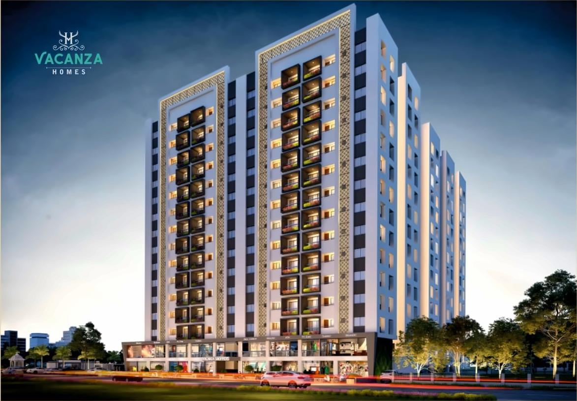 3D Elevation of real estate project Vacanza Homes located at Surat, Surat, Gujarat