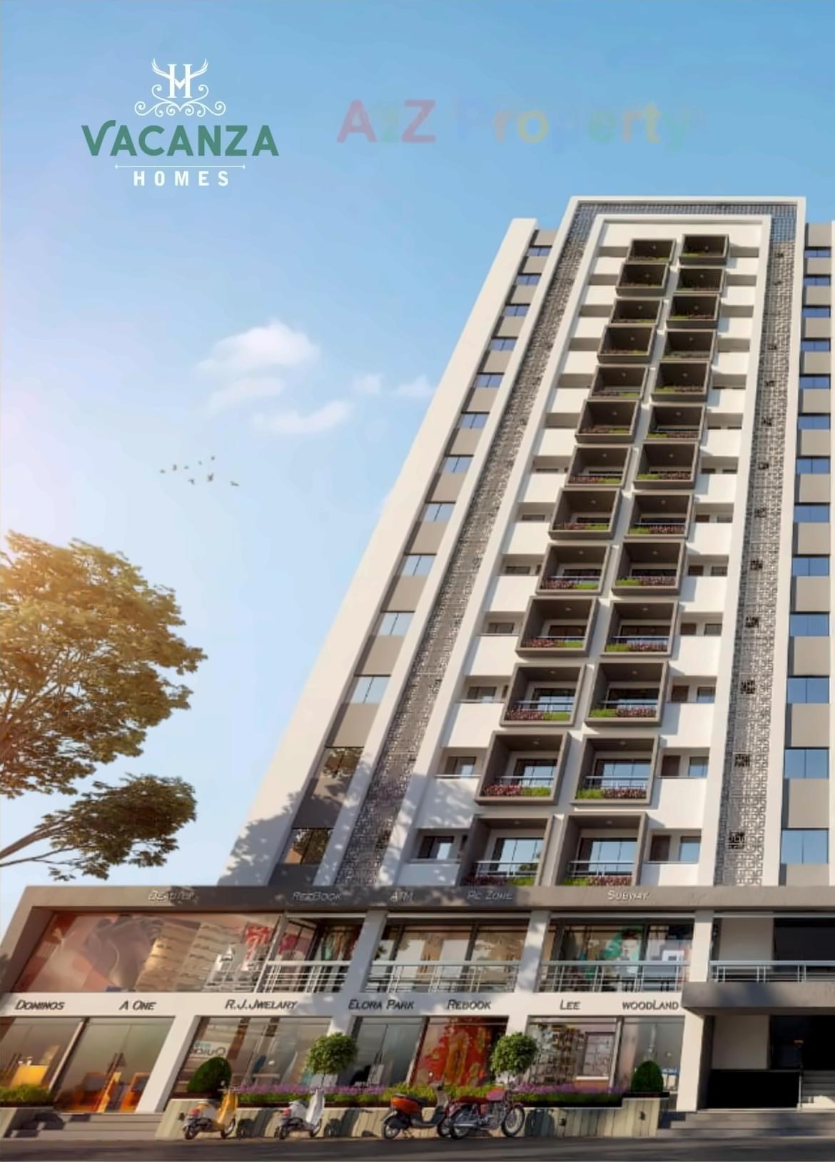 3D Elevation of real estate project Vacanza Homes located at Surat, Surat, Gujarat