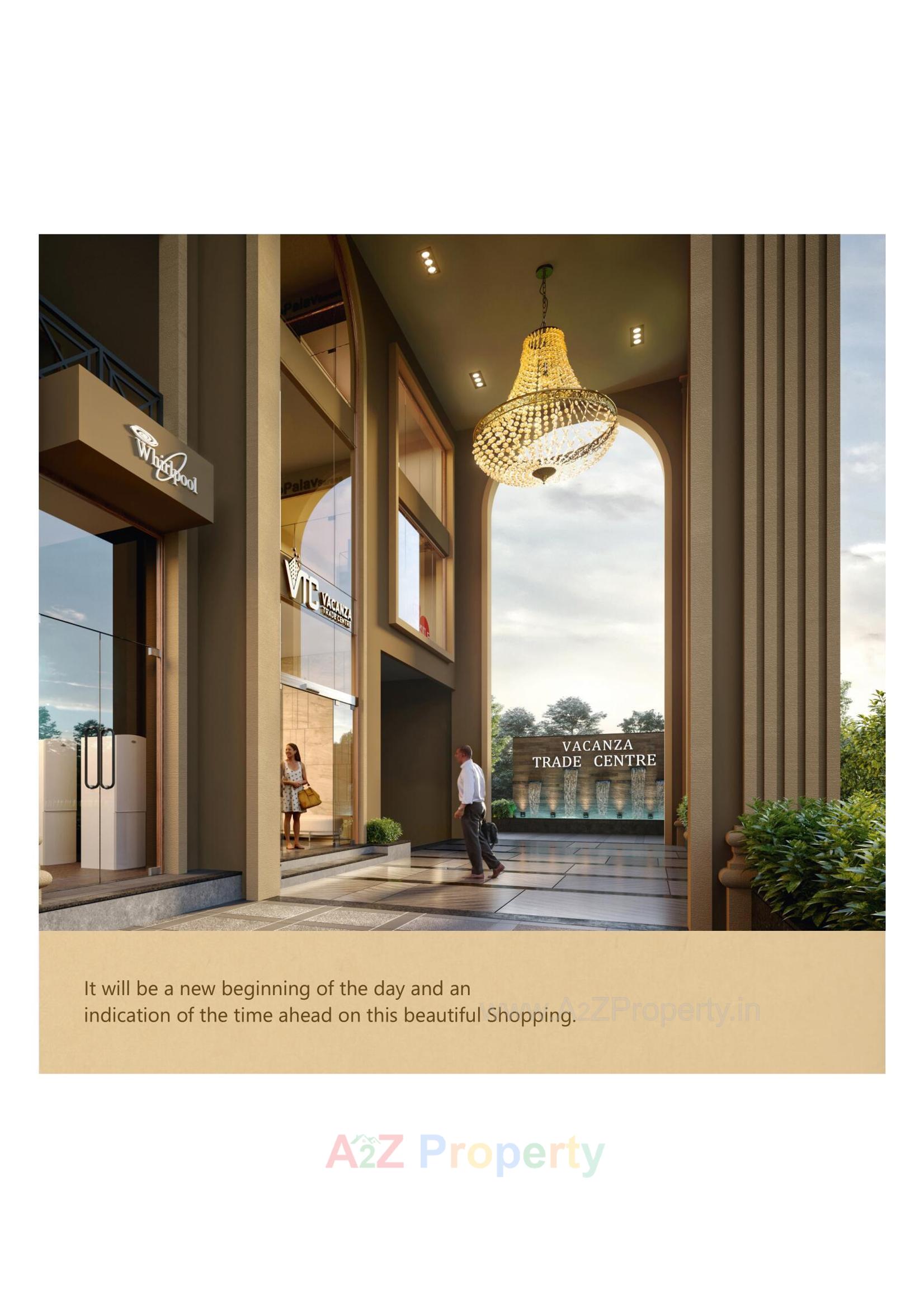 3D Elevation of real estate project Vacanza Trade Center located at Vesu, Surat, Gujarat