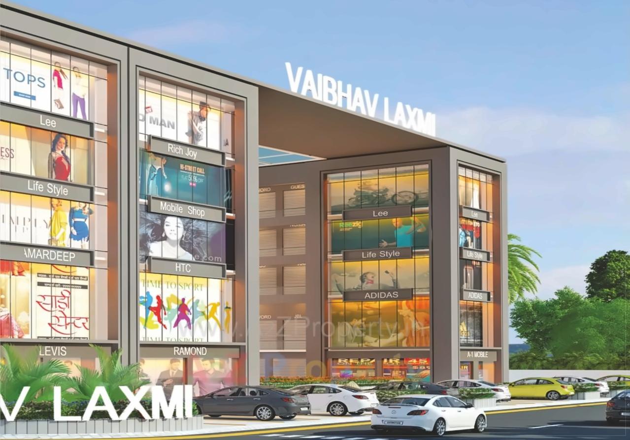 3D Elevation of real estate project Vaibhavlaxmi Shopping located at Bhestan, Surat, Gujarat