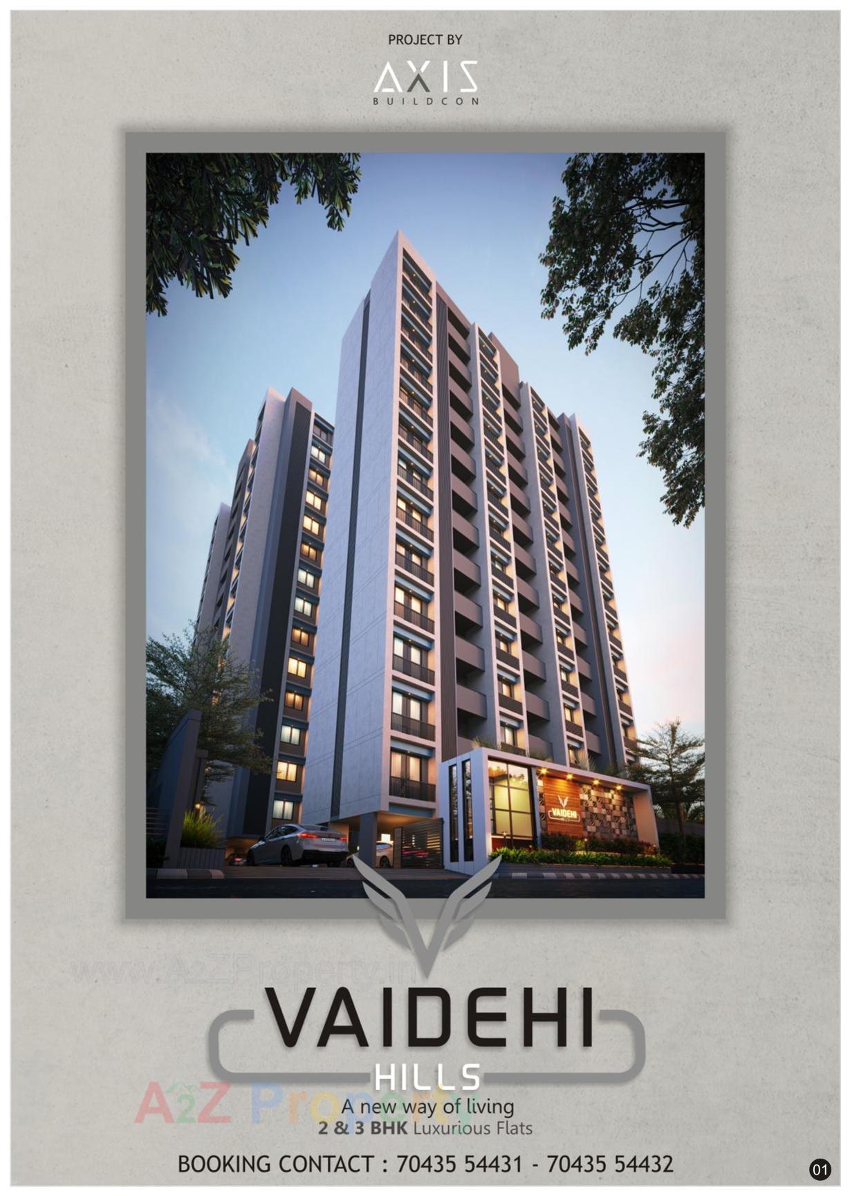 3D Elevation of real estate project Vaidehi Hills located at Karadava, Surat, Gujarat