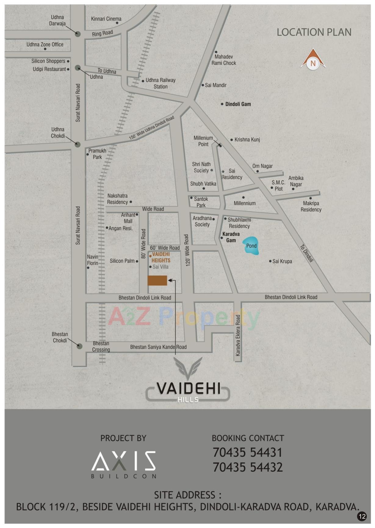  of real estate project Vaidehi Hills located at Karadava, Surat, Gujarat