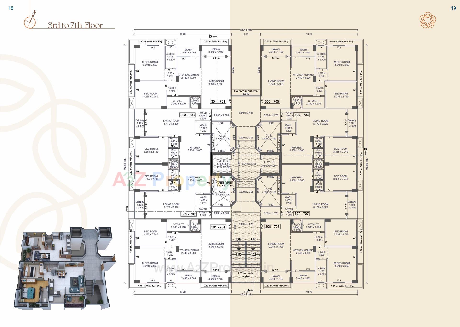 Layout of real estate project Vaikunth Darshan located at Variav, Surat, Gujarat