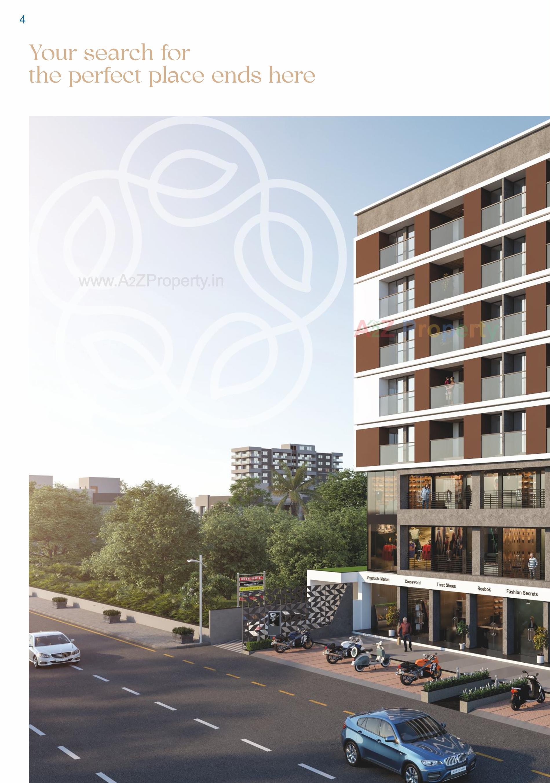 3D Elevation of real estate project Vaikunth Darshan located at Variav, Surat, Gujarat