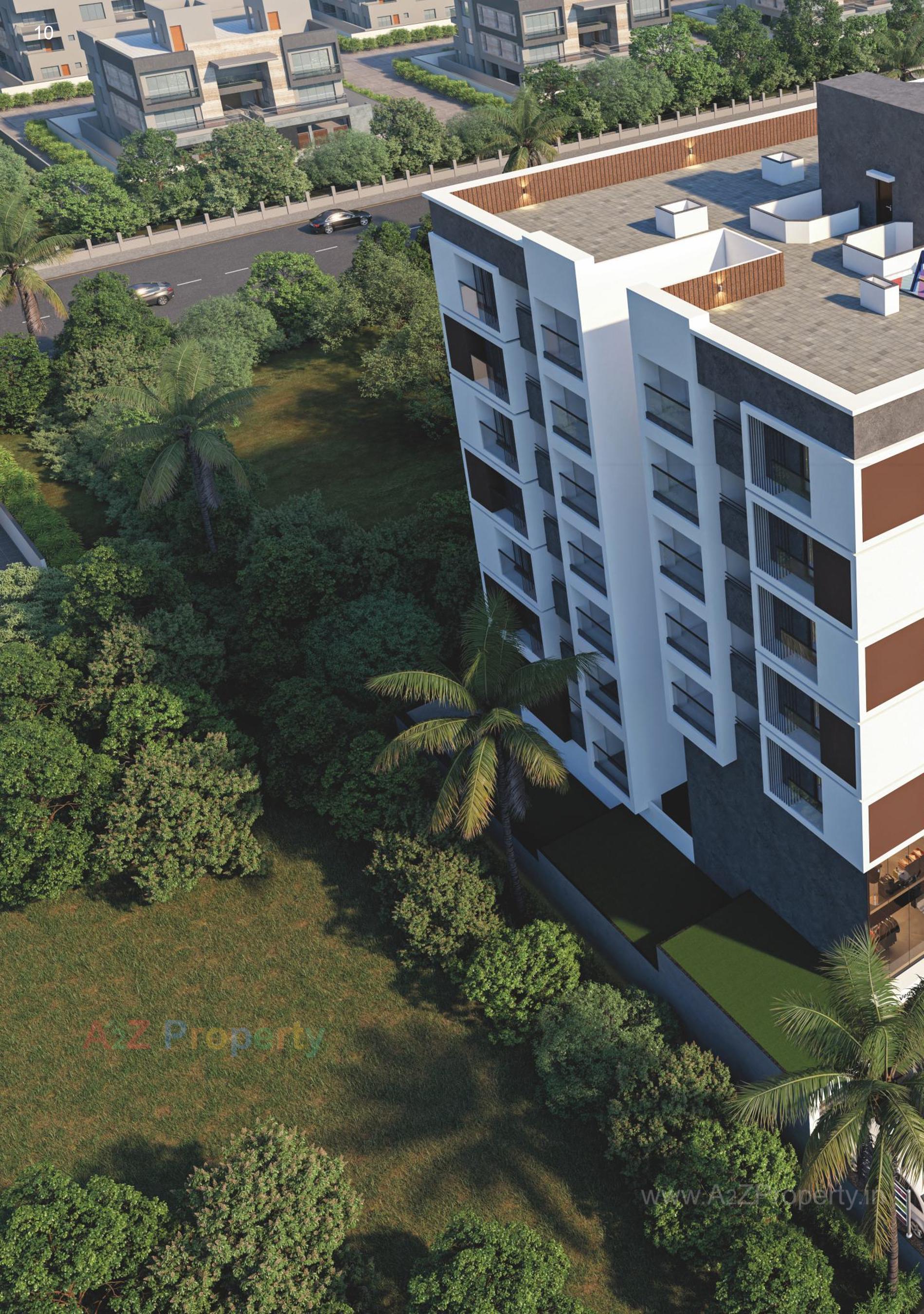 3D Elevation of real estate project Vaikunth Darshan located at Variav, Surat, Gujarat