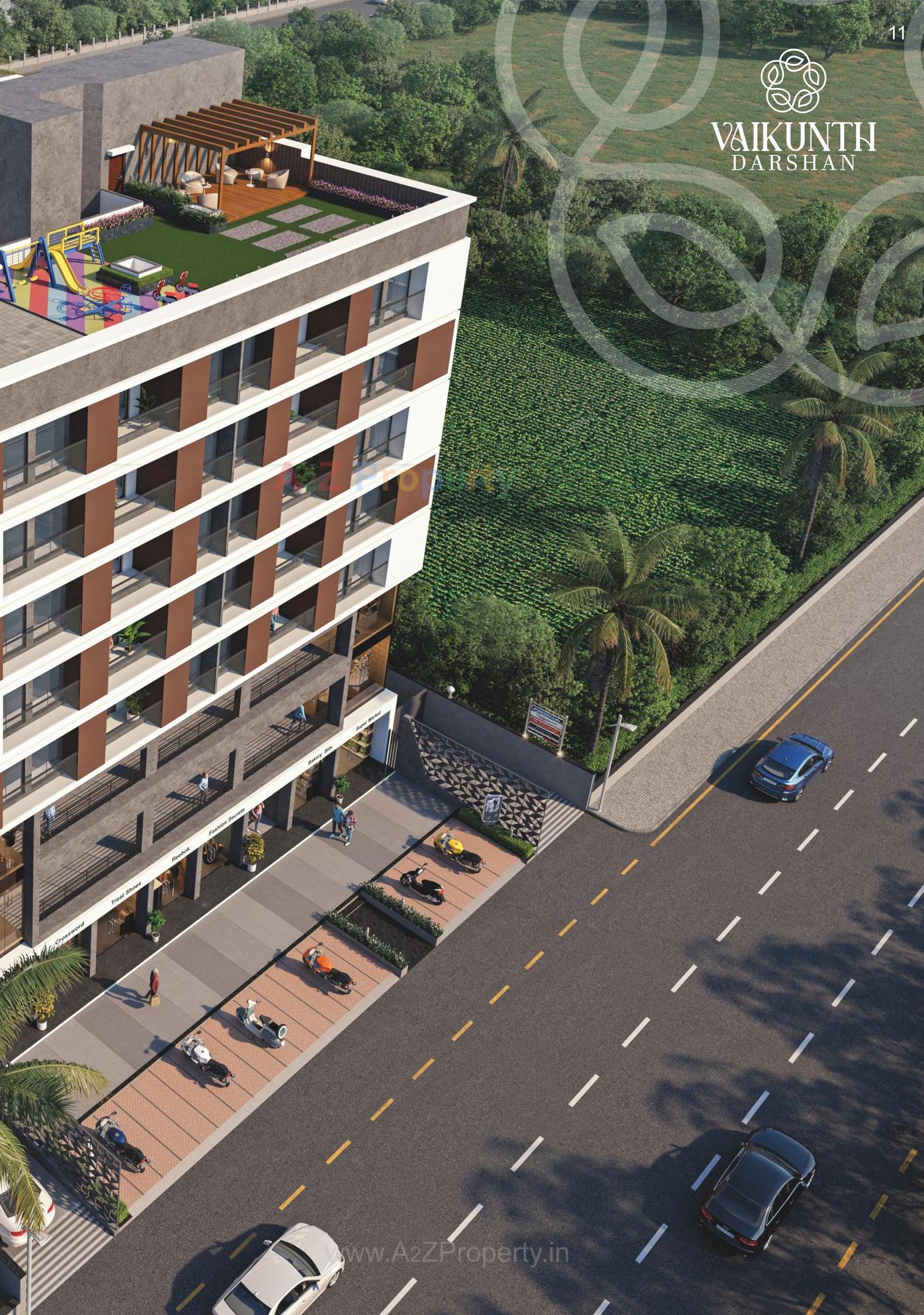 3D Elevation of real estate project Vaikunth Darshan located at Variav, Surat, Gujarat
