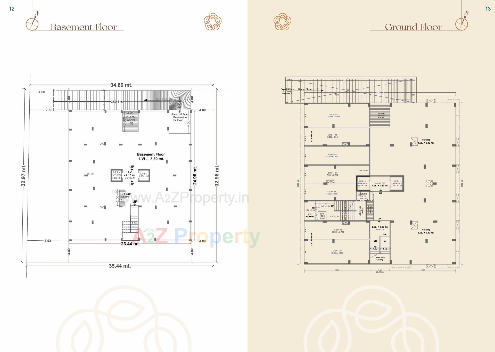 Layout of real estate project Vaikunth Darshan located at Variav, Surat, Gujarat