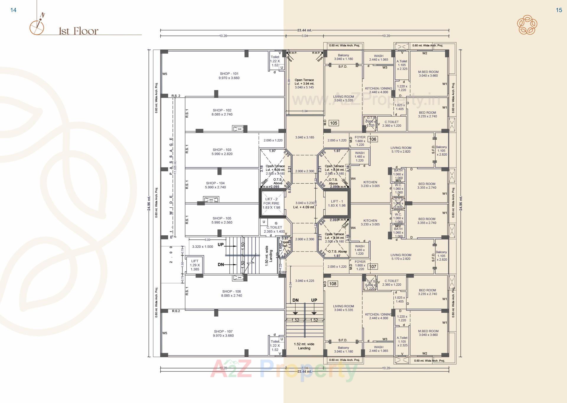 Layout of real estate project Vaikunth Darshan located at Variav, Surat, Gujarat