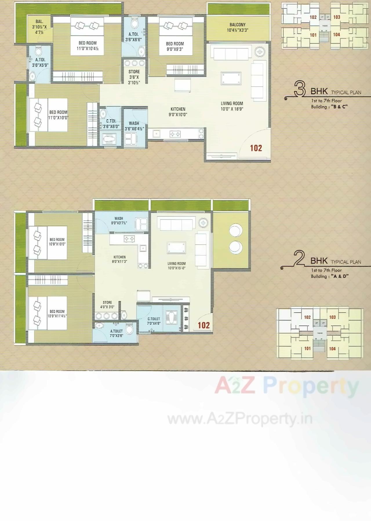 Layout of real estate project Vaikunth Residency located at Varachha, Surat, Gujarat