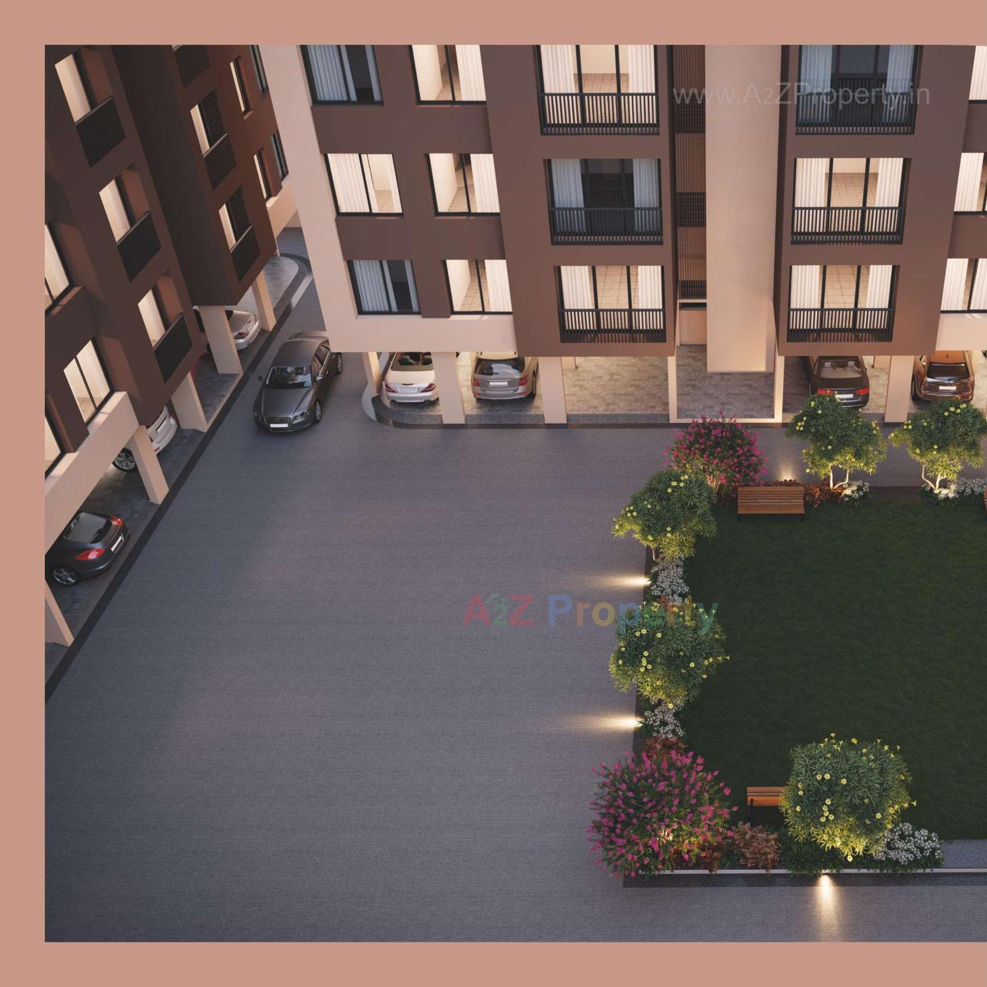 3D Elevation of real estate project Vaishnodevi Homes located at Kosad, Surat, Gujarat