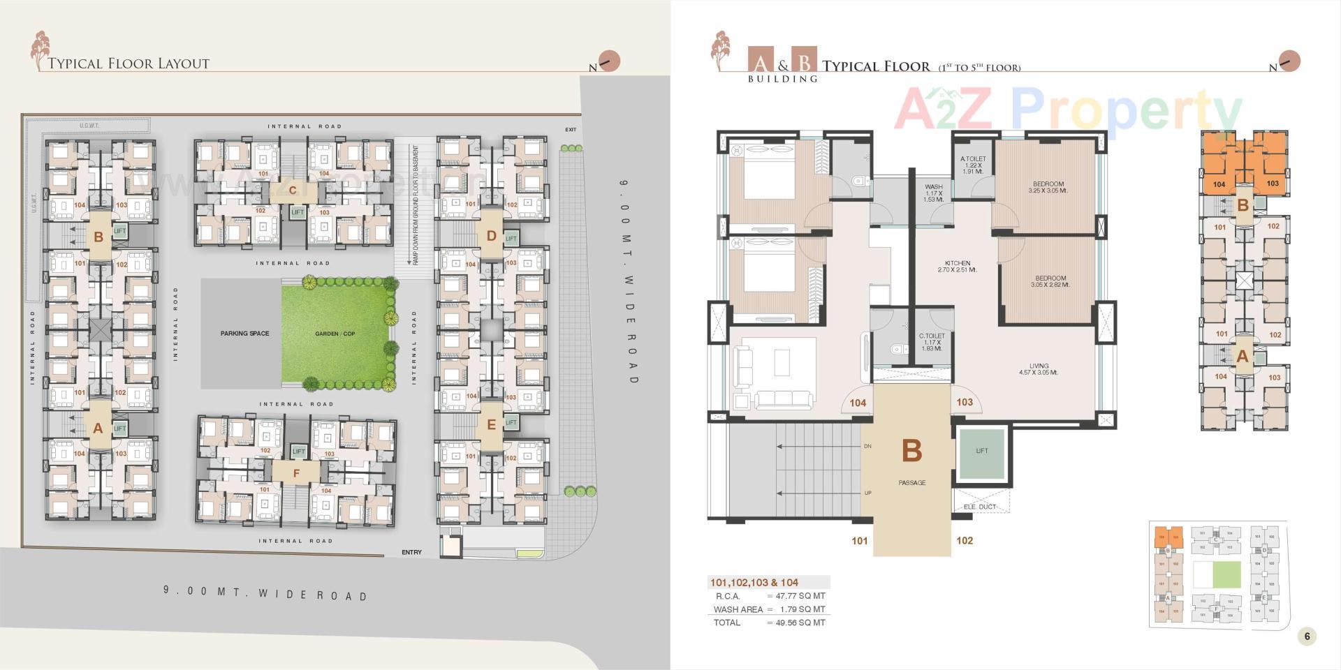 Layout of real estate project Vaishnodevi Homes located at Kosad, Surat, Gujarat