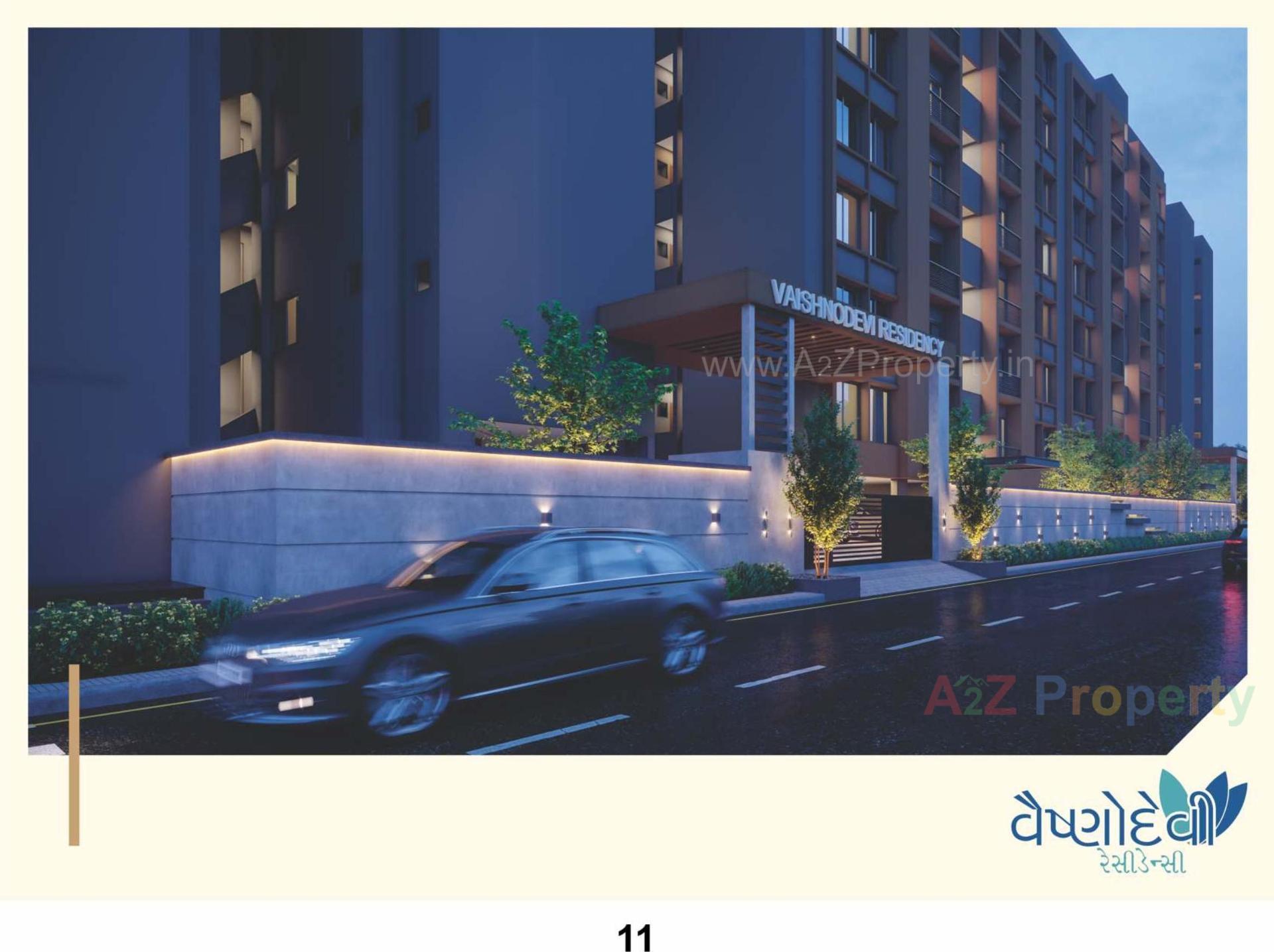 3D Elevation of real estate project Vaishnodevi Residency located at Kosad, Surat, Gujarat