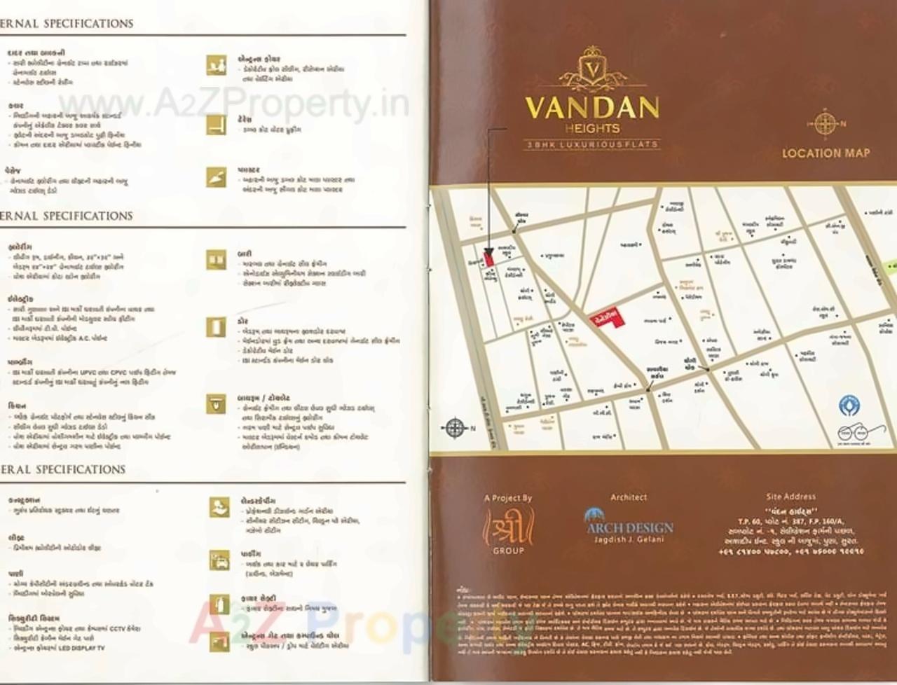 of real estate project Vandan Height located at Puna, Surat, Gujarat