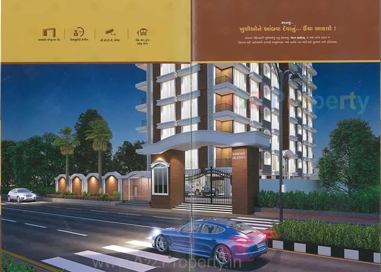 3D Elevation of real estate project Vandan Height located at Puna, Surat, Gujarat