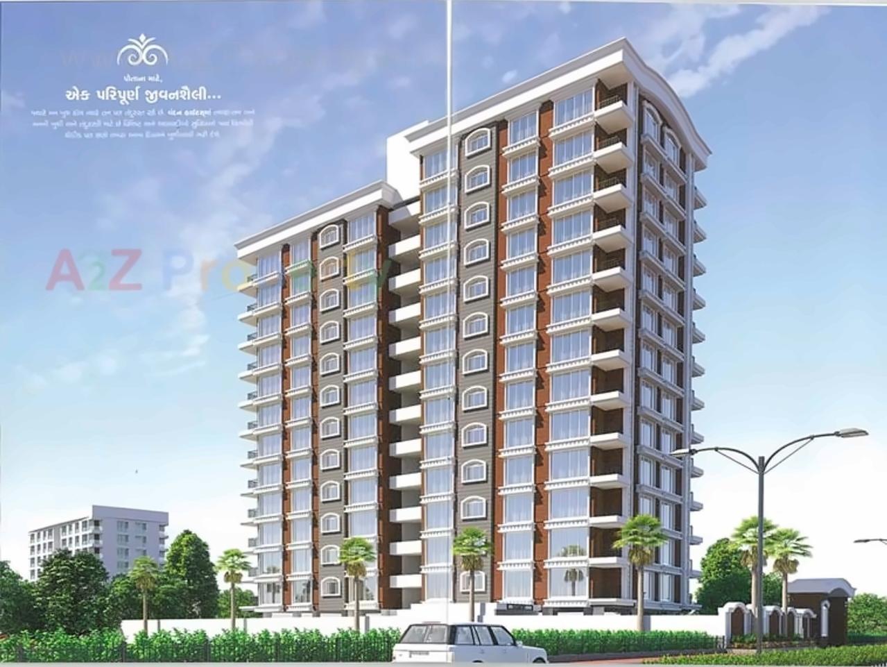 3D Elevation of real estate project Vandan Height located at Puna, Surat, Gujarat