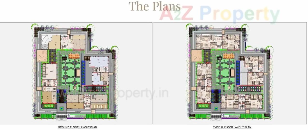 Layout of real estate project Vanilla Sky located at Vesu, Surat, Gujarat