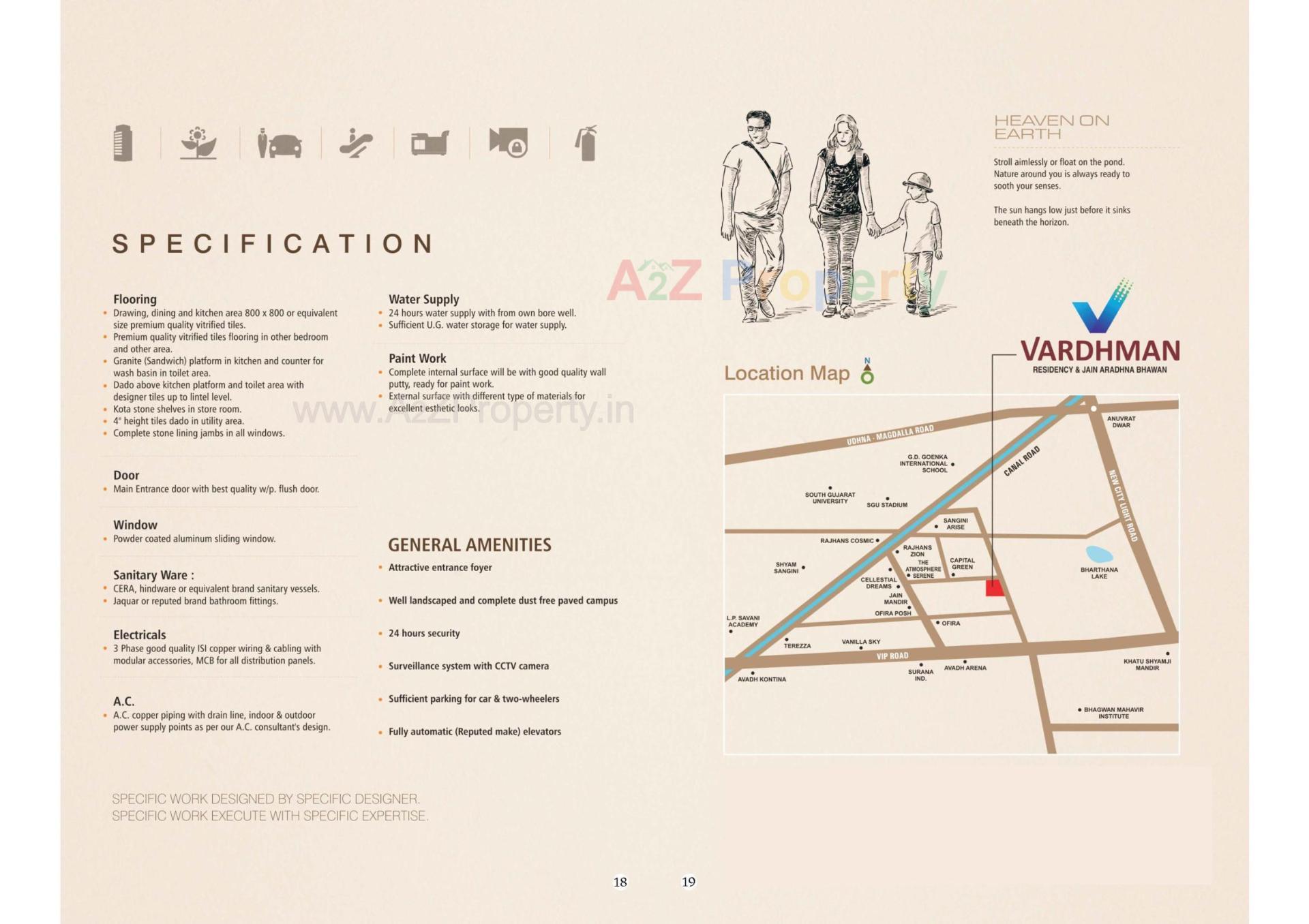  of real estate project Vardhman Residency   Jain Aradhna Bhawan located at Bharthana, Surat, Gujarat