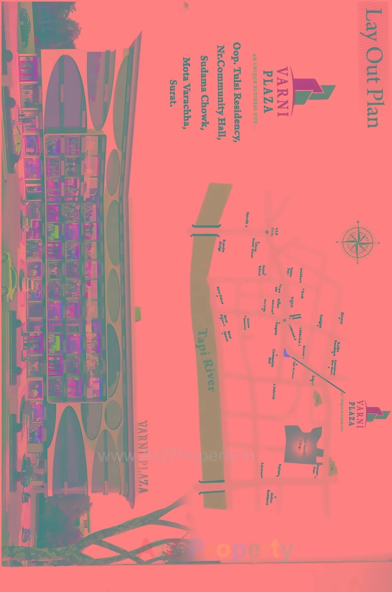  of real estate project Varni Plaza located at Varachha, Surat, Gujarat