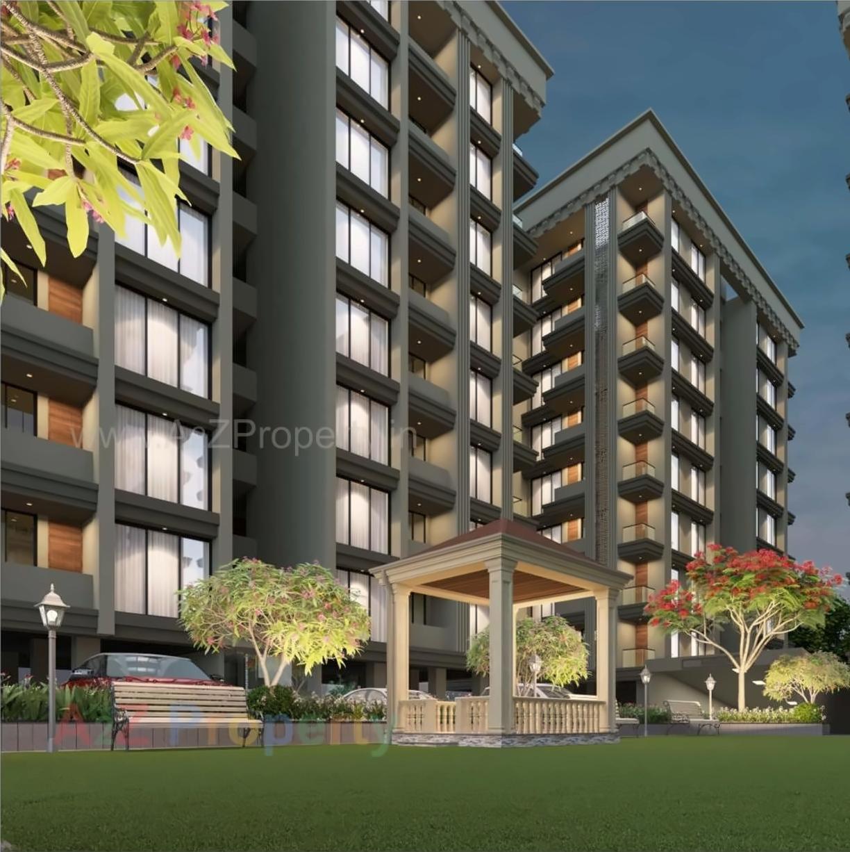 3D Elevation of real estate project Varni Residency located at Kholvad, Surat, Gujarat